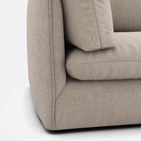 3-zits rechte bank in gestructureerde stof, Malo