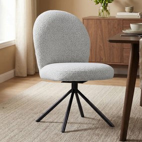 Beige Eetkamerstoel Ronde Vormen