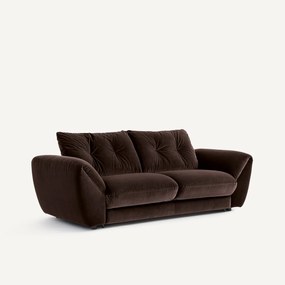 Omvormbare 3-zitsbank van fluweel Edgar