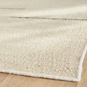 Handgeweven vloerkleed, voornamelijk hennep, Naki