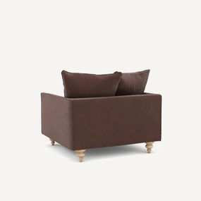 Linnen fluwelen fauteuil, LAZARE