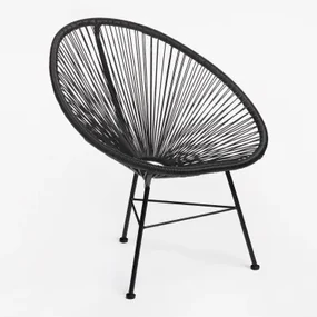Sillón New Acapulco Zwart - Sklum