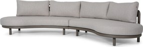 Hoek loungeset 4 personen Aluminium Taupe  Santika Furniture Santika