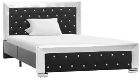 vidaXL Bedframe kunstleer zwart 120x200 cm