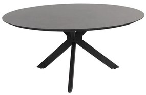 4 Seasons Outdoor Locarno tafel Slate antraciet met HPL blad Ø 160 cm SALE Tuintafel antraciet weerbestendig