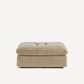 Modulaire voetensteun in stonewashed fluweel, GIULIANO