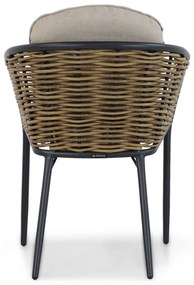Tuinset 6 personen 220 cm Aluminium/wicker Grijs Lifestyle Garden Furniture Nice/Como