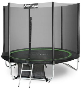 Tuintrampoline met veiligheidsnet aan buitenkant 244cm Jump Hero 8FT