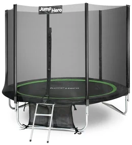 Tuintrampoline met veiligheidsnet aan buitenkant 244cm Jump Hero 8FT