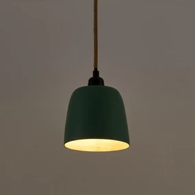 Hanglamp in gekleurd bamboeØ15 cm, Bineta