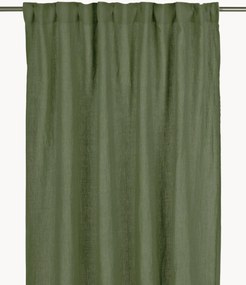 Linnen ondoorzichtige multibandgordijnen Julie, 2-delig, B 145 cm