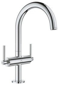 Grohe Atrio L-size wastafelmengkraan push open chroom 21145000