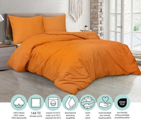 Dekbedovertrek Uni– 100% natuurlijk katoen – 240×200/220 – honey