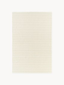 Handgeweven in- & outdoor vloerkleed Rune met geometrisch patroon