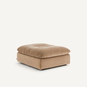 Modulaire voetensteun in stonewashed fluweel, GIULIANO