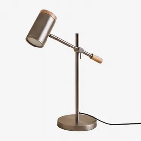 Draaibare Tafellamp Van Ijzer Amaranto Grijs – Chroom - Sklum