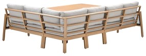 Garden Impressions San Capri lounge dining set 5-delig rechts - light teak aluminium