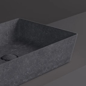 Rak Skin rechthoekige waskom 50x36cm antraciet beton