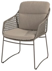 4 Seasons Outdoor Moretti tuinstoel terre met hoge rugleuning SALE Tuinstoel bruin weerbestendig