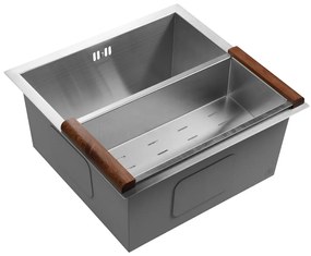 Sapho Zero spoelbak 44x43x20cm RVS