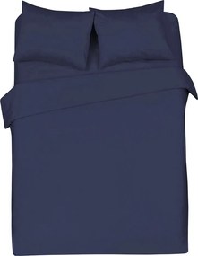 Dekbedovertrek Queen - 100% katoensatijn - 200x200/220 - blauw