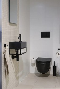 Plieger Vigo handdoekhaak enkel mat zwart