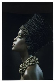 Kare Design Royal Headdress Profile Glas Schilderij 100 X 150 Cm