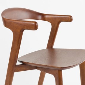 Zuiver Northwood Walnut Walnoot Eetkamerstoel Minimalistisch