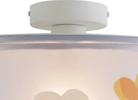 Kinder plafondlamp wit met bloemen - Harrie between Flowers