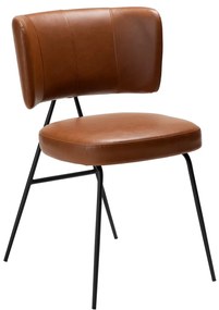 Dan-Form Roost Design Eetkamerstoel Bruin Vintage Kunstleer