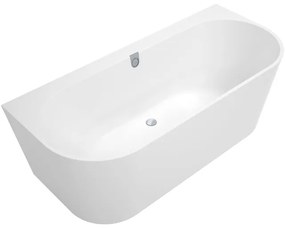 Villeroy & Boch Oberon 2.0 halfvrijstaand bad 180x80cm met paneel alphine white ubq180obr9cd00v-01