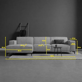 PEPP Interiors River Moderne Hoekbank Beige Stof Chaise Longue Links