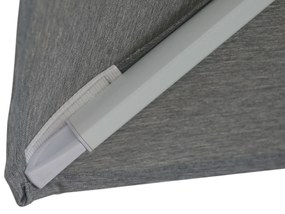Zweefparasol  3x3.5m S2 Excellent (excl. voet) Grijs-antraciet Camello Luna