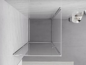 Mexen Exo-BR draaibare douchecabine 90 x 90 cm, transparant, chroom - 8181-090-090-01-00