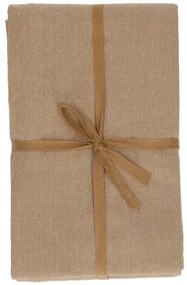 Tafelkleed extra lang, GOTS bio-katoen, zand, 145 x 350 cm