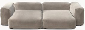 Modulaire fluwelen bank Vetsak (3-zits)