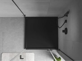 Mexen Flow douchebak vierkant slim 85 x 85 cm, zwart mat - 46S708585