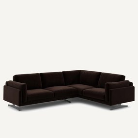 Hoekbank fluweel, César