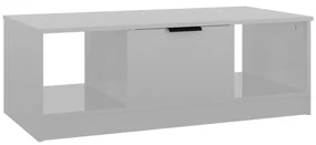 vidaXL Salontafel 102x50x36 cm bewerkt hout hoogglans wit