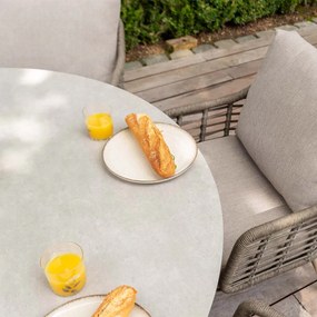 4 Seasons Donato tuintafel Ø160 cm latte incl Lazy Susan