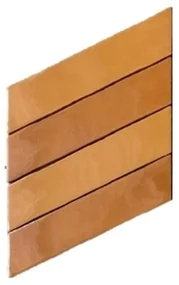 Terre d'Azur Granada wandtegel 6,4x27,5cm links bruin