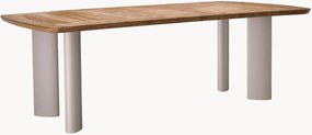 Tuintafel Osario met teakhouten tafelblad, 230 x 116 cm