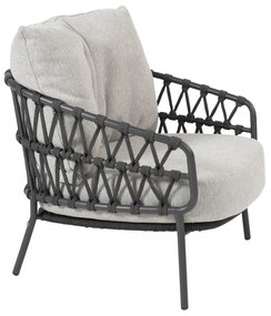4 Seasons Outdoor Calpi loungestoel  Loungestoel    antraciet weerbestendig