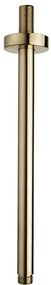 Mueller Gold inbouw regendouche rond met 20cm hoofddouche en plafondarm 30cm messing geborsteld