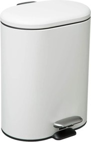5Five Siliflex Pedaalemmer - Wit - 6 Liter - Softclose - 15x24x30 cm