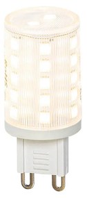 Smart plafondlamp met dimmer zwart met smoke glas incl. 4 Wifi G9 - Uvas Art Deco, Design G9 bol / globe / rond Binnenverlichting Lamp