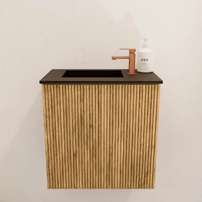 Mondiaz Joya 40cm toiletmeubel oak met wastafel faye links 1 kraangat urban
