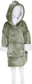 Atmosphera poncho plaid kids - Draak - Geschikt voor kinderen van 3-10 jaar