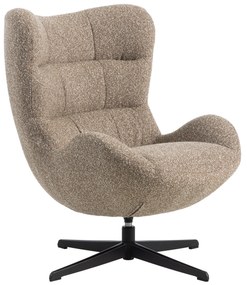 Oorfauteuil Modern Bruine Stof
