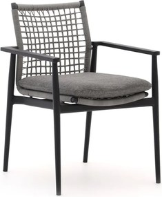 Dining tuinstoel | Bellagio  Pizzoli | Wicker (vlechtwerk) | Grijs | Stapelbaar | Kees Smit Tuinmeubelen